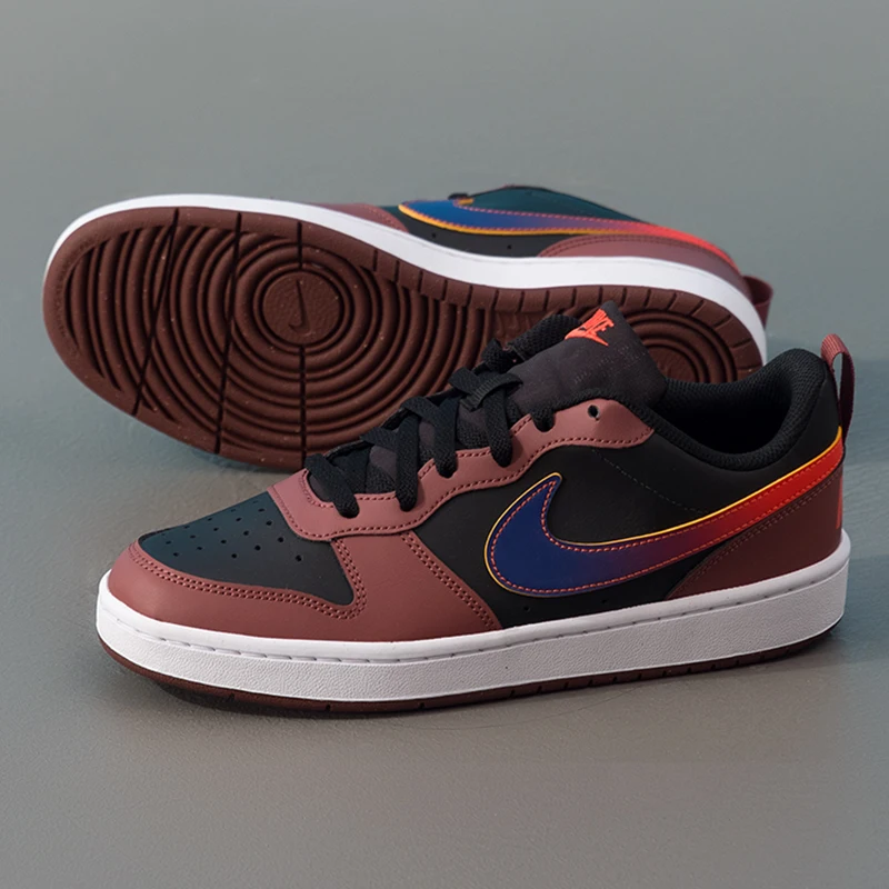 Nike (Nike) Women's Shoes Court Borough (Gs) Sports Shoes Trendy Fashion Casual Shoes Low-Top Wear-Resistant Skate Shoes Io6965-002