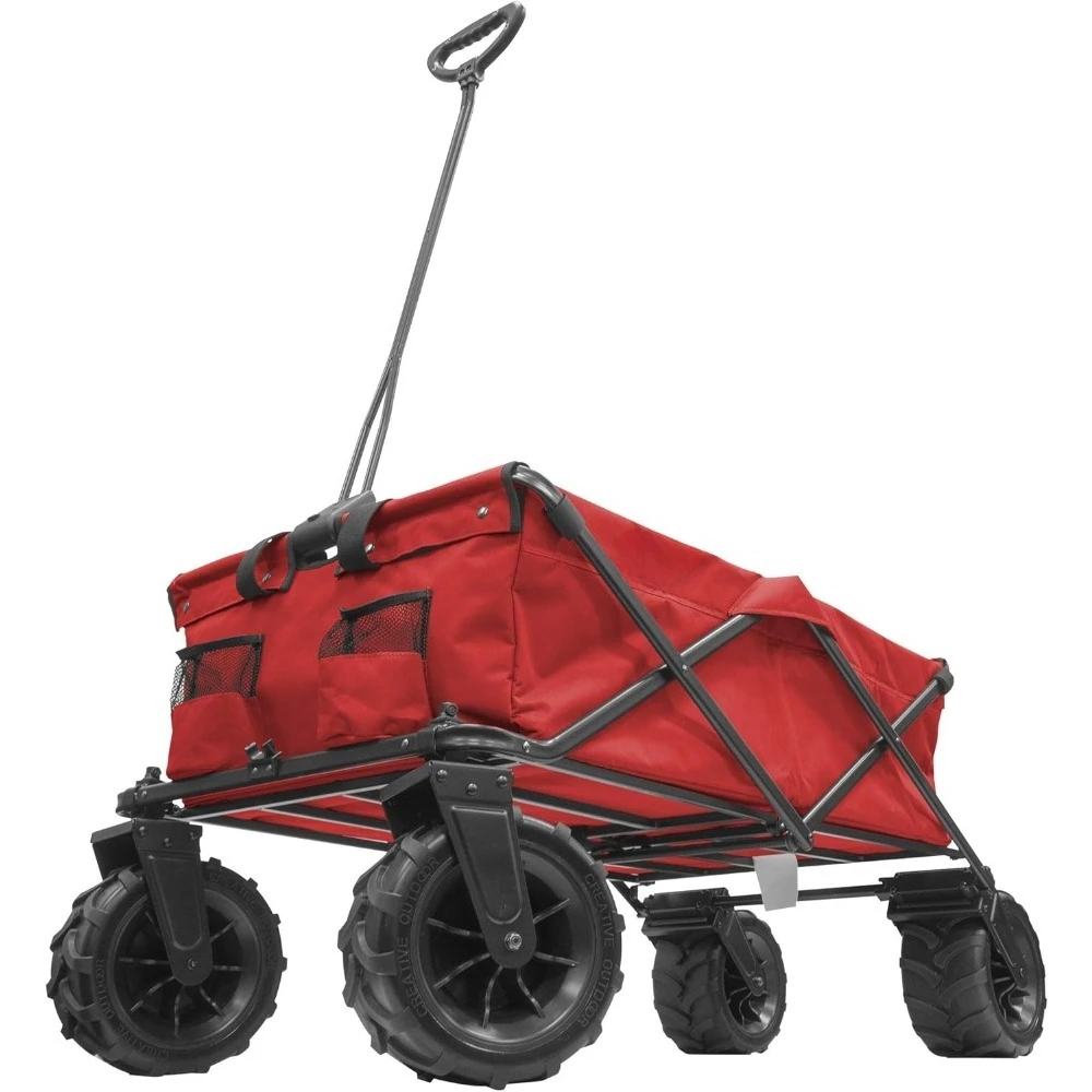 

Outdoor Garden Carts for Kids, Push Pull Collapsible Stroller Giant All-Terrain Folding Cart, XXXL Monster Series Wagons
