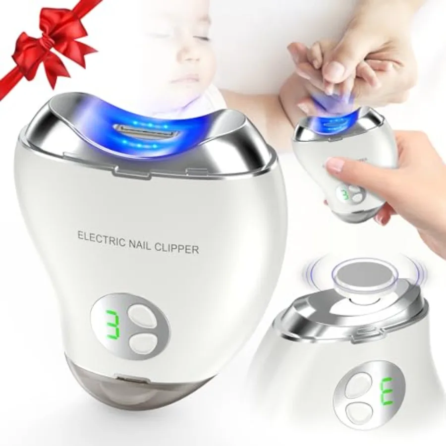 

Electric Nail Clippers Nail File 2in1 Fingernail Clipper with 3 Safety Features Dual 3Speed Controls MangoShaped Design Builtin
