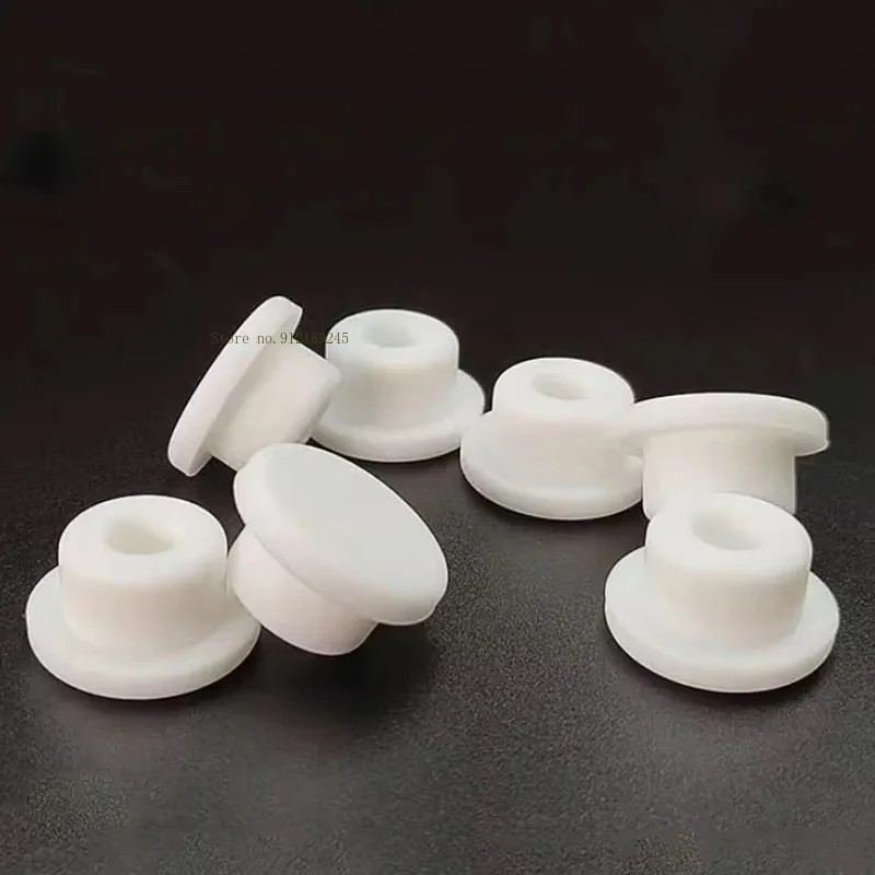 Tappo circolare con foro in silicone Tappi rotondi per scarico a pavimento in gomma impermeabile sigillanti Tipo T Coperchio tappo Bianco A-6,8 mm ~ 68,6 mm