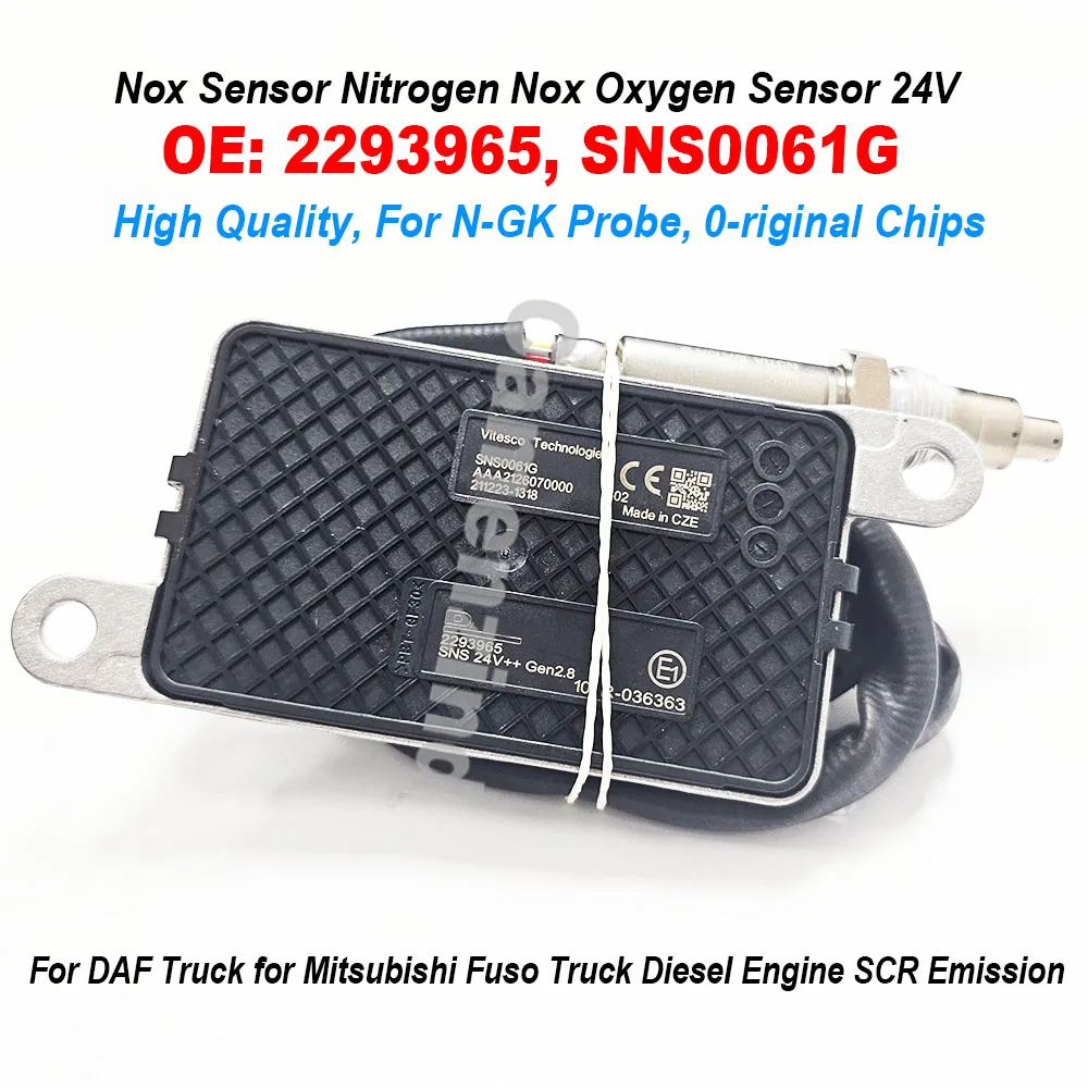 

NEW High Quality 2293965 SNS0061G 24V Nitrogen Oxygen Nox Sensor For DAF DAF CF XF Truck Diesel Engine SCR Emission