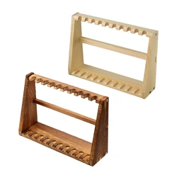 10 Slots Mini Sword Display Stand Arts Crafts Weapons Storage Wooden Decorative Racks for Home or Stores Exhibition Wholesale