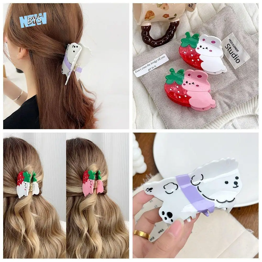 

Sweet Pet Dog Cute Puppy Hair Grab Rabbit Hairpin Cartoon Hair Claw Geometry Headwear Acrylic Shark Clip Female