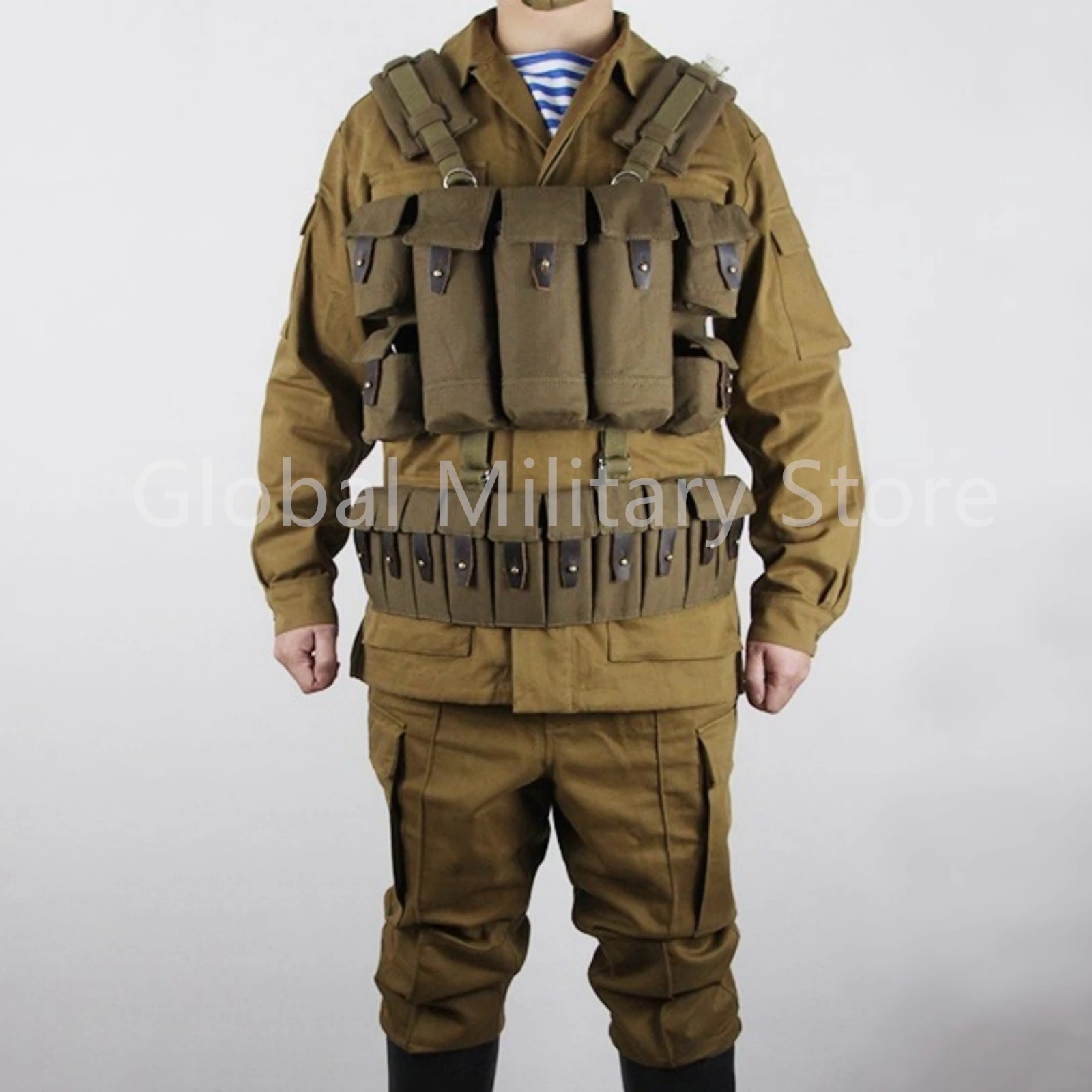 Russian Soviet Army Lifchik Tactical Vest R22 Chest Hanging 56 Carry Molle Bag Chest Rig Magazine Pouch Field Equipment