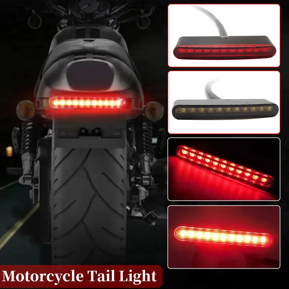 

LED Motorcycle Brake Tail Light 12V Electric Scooter Small Tail Light Brake Light Motorcycle Modification Tail Lamps Indicators