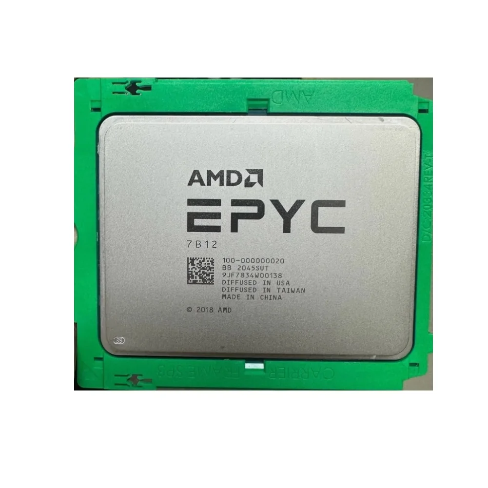 

EPYC 7B12 CPU Rome 100-000000020 64 Core 128 Thread 2.25 GHz / 3.30 GHz 240W For Server