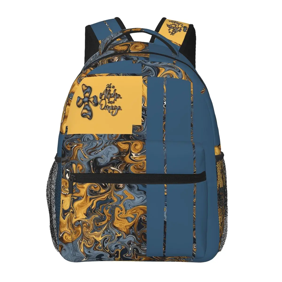 

He Is Alpha And Omega Bookbag, V3 Backpacks Boys Girls Bookbag Students School Bags Laptop Rucksack Shoulder Bag Large Capacity