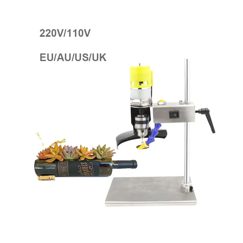 110V-240V Professional Glass Bottle Cutting Machine DIY Wine Bottle Ceramic Flower Pot Making Grinding Drilling Cut Tools