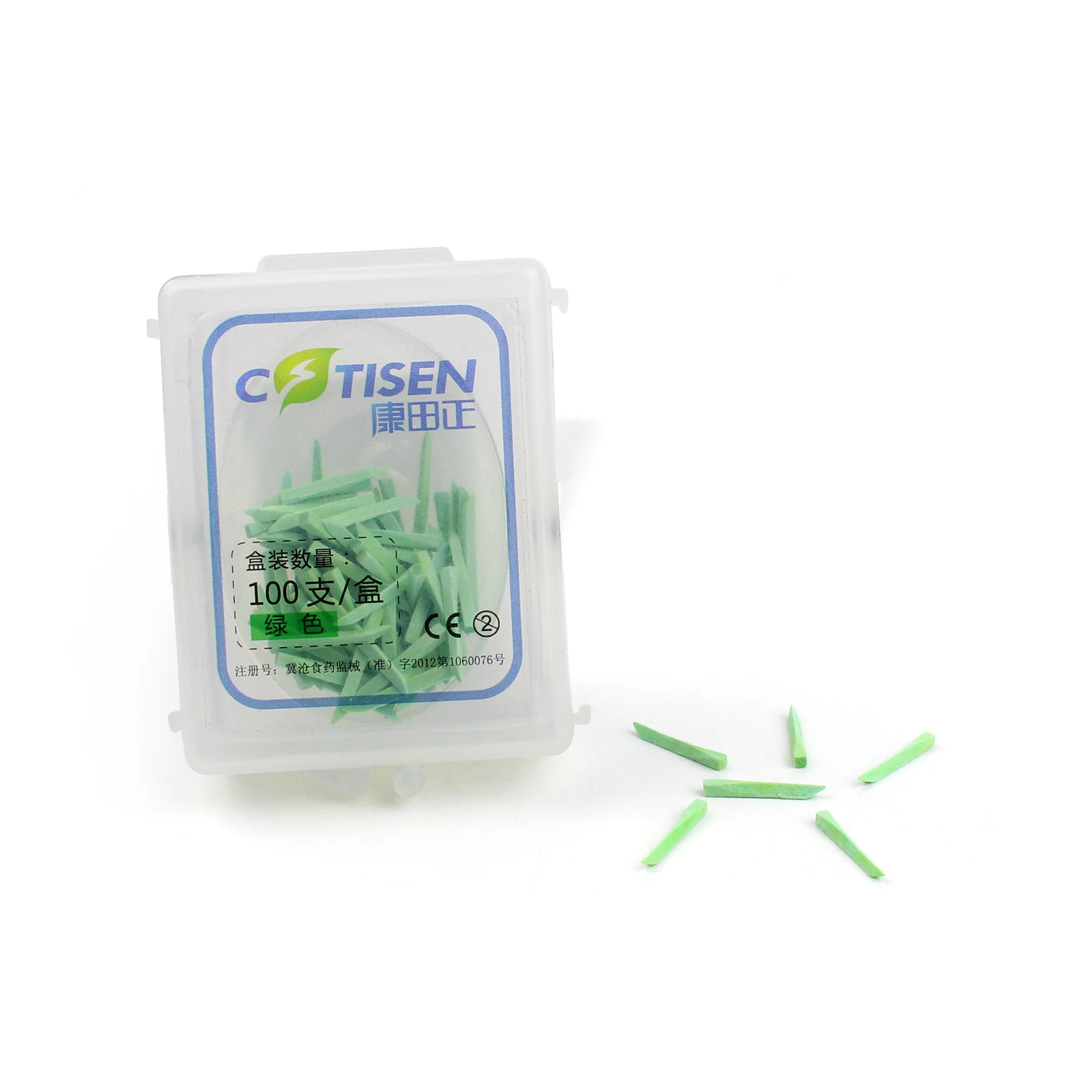 200Pcs Dental Wooden Wedges Colorful Disposable Interdental Fixing Wedges for Composite Restoration Dental Materials