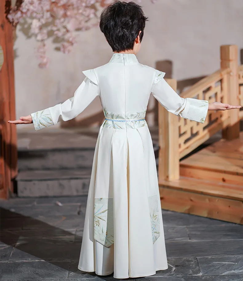 الخريف الصبي Hanfu الحديثة فساتين الأطفال تأثيري الفتيان الزي المرحلة القديمة الطفل التقليدية الصينية زي الاطفال الملابس
