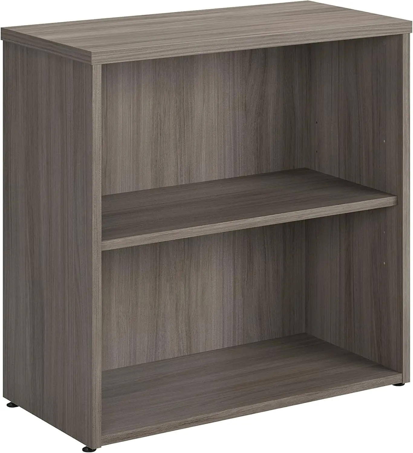 OfficeWorks by Sauder Affirm 2 Shelf Bookcase, Hudson Elm Finish