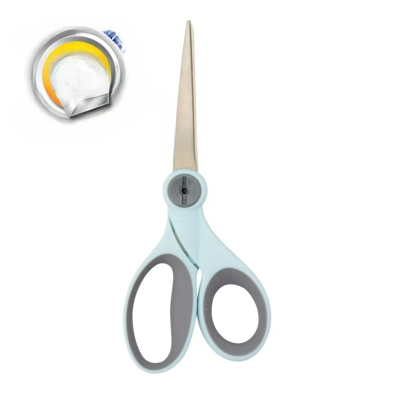 Titanium Bonded Sewing Scissors, Adjustable , Micro-Tip, Light Blue