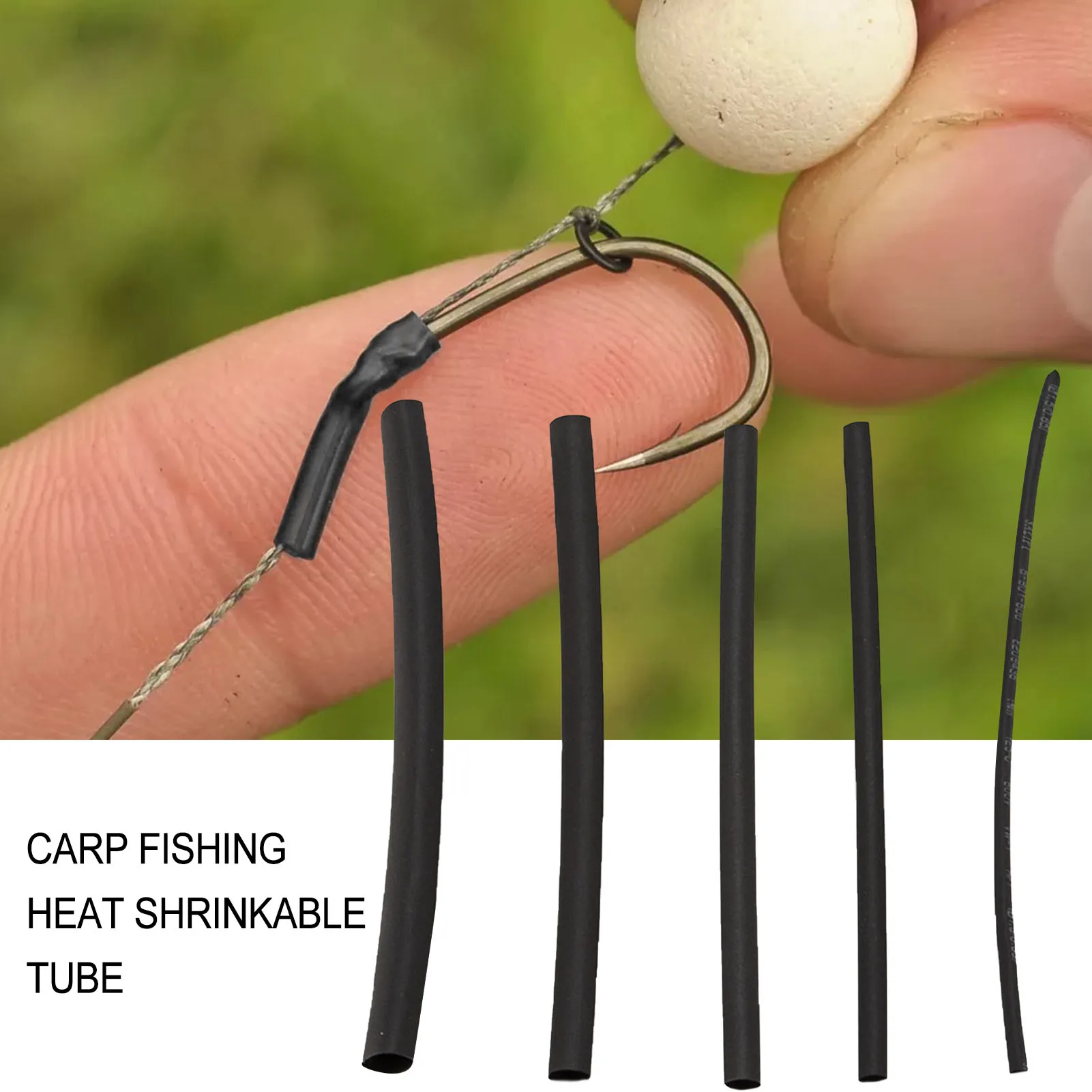 

Heat Shrinkable Tube 10 Pcs Carp Fishing Heat Shrinkable Pipe Rotary Ring Connection Protection Pipe Fishing Accessories