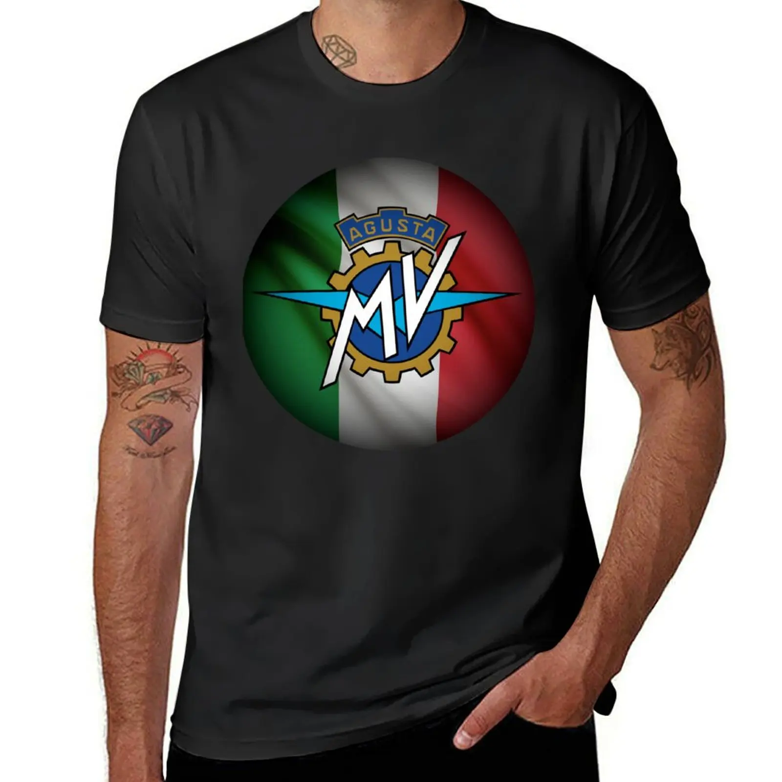 MV Agusta Italian Flag T-Shirt sublime funnys Blouse mens clothes