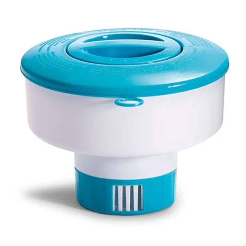 Floating Pool Tablet Dispenser for Backyard Pool and Spa Care, Plastic Dispenser with Release Design for Routine 24BD