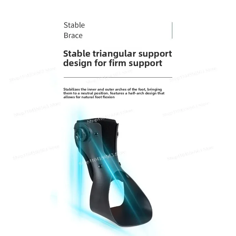Foot drop and foot inversion-outversion orthosis - Foot support rehabilitation equipment