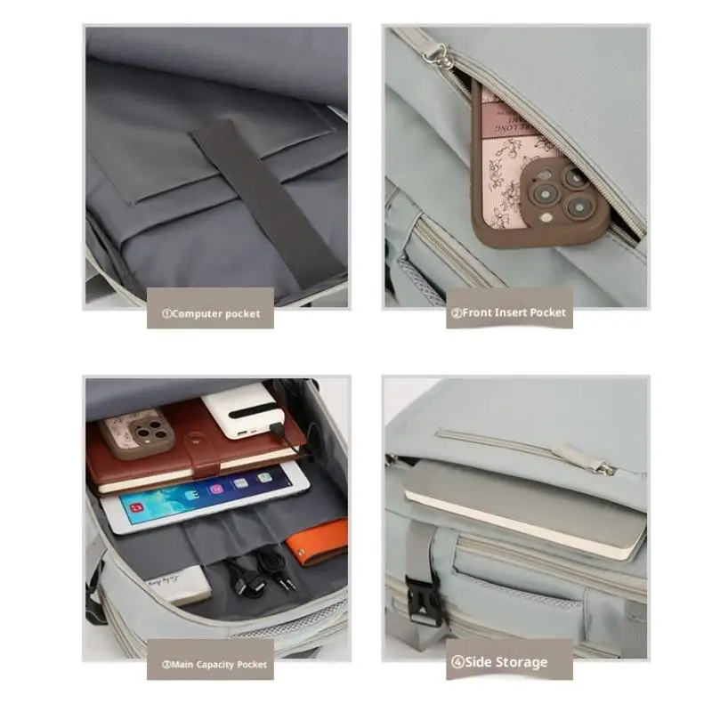Großer Multifunktions-Lade-Rucksack mit Erweiterungsmöglichkeit für Geschäftsreisen und Computer – Detail 12