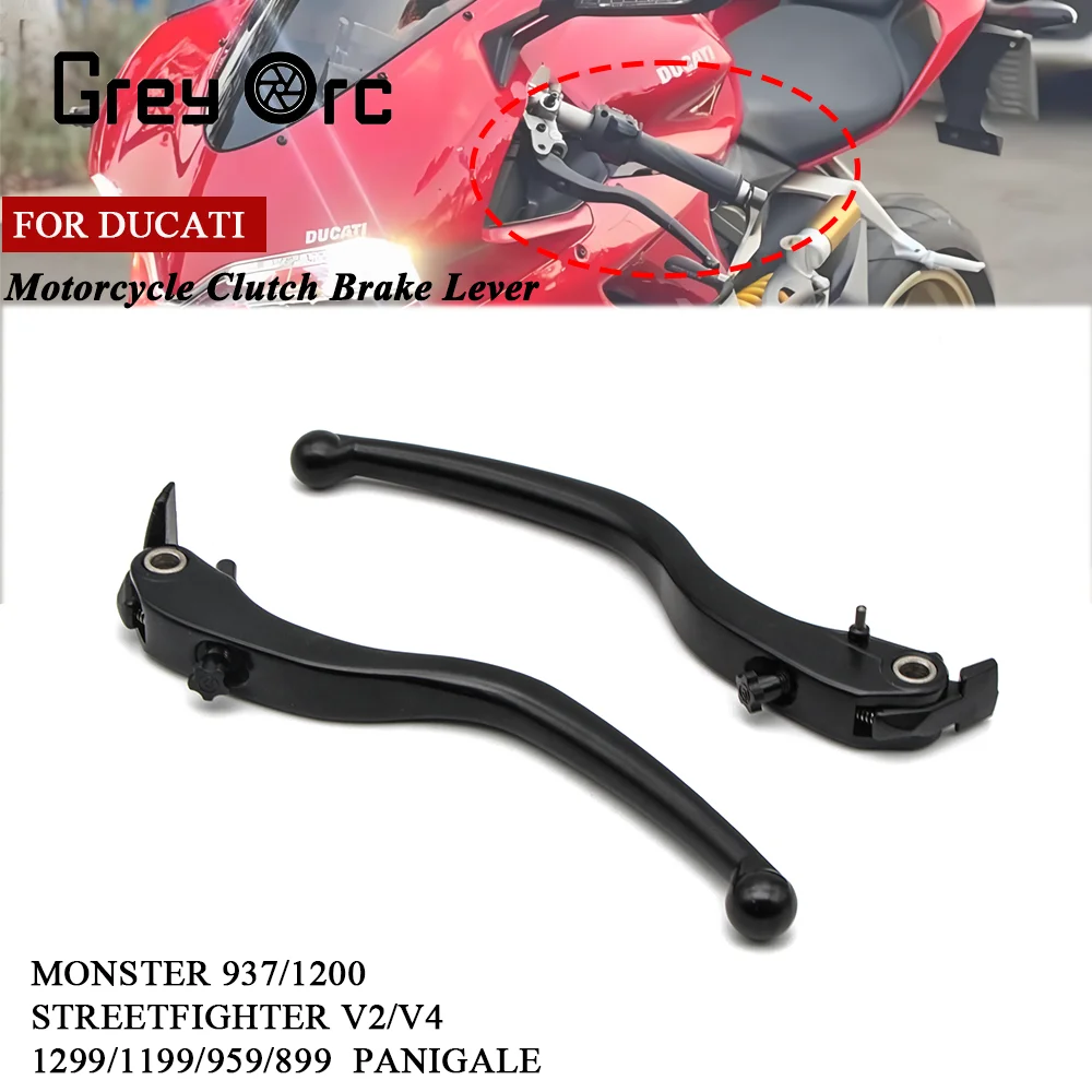 Para Ducati 848/EVO 999 899 959 Panigale 1098 1198 1199 1299 V4 DIAVEL /CARBON/XDiavel/S MULTISTRADA 1200 palanca de embrague de freno de motocicleta