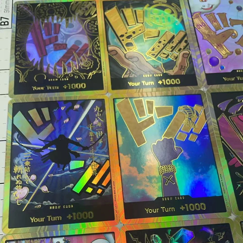 OPCG TCG 골드 돈!! 컬렉션 카드 최고의 PRB-01 영어 슈퍼 패러렐 포일 NM 조로 페로나 트라팔가 로우 골드 플래시 선물