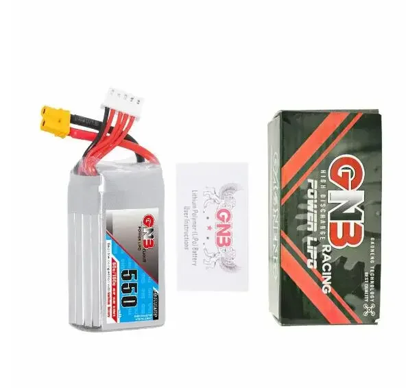 Gaoneng GNB 14.8V 550mAh 80C/160C 4S LiPo Battery XT30 Plug for RC FPV Racing Drone airplane