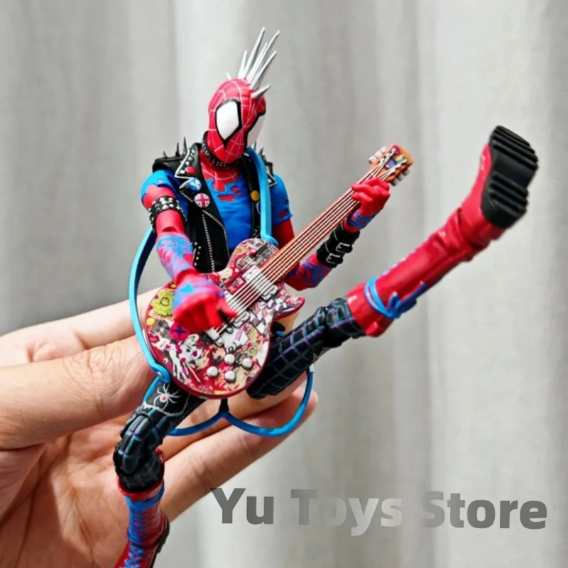 

Оригинальный Bandai S.H. Фигурка паук панк Человек-паук: Across The Spider Verse фигурка Marvel Декор Коллекционная модель Gk игрушки подарок