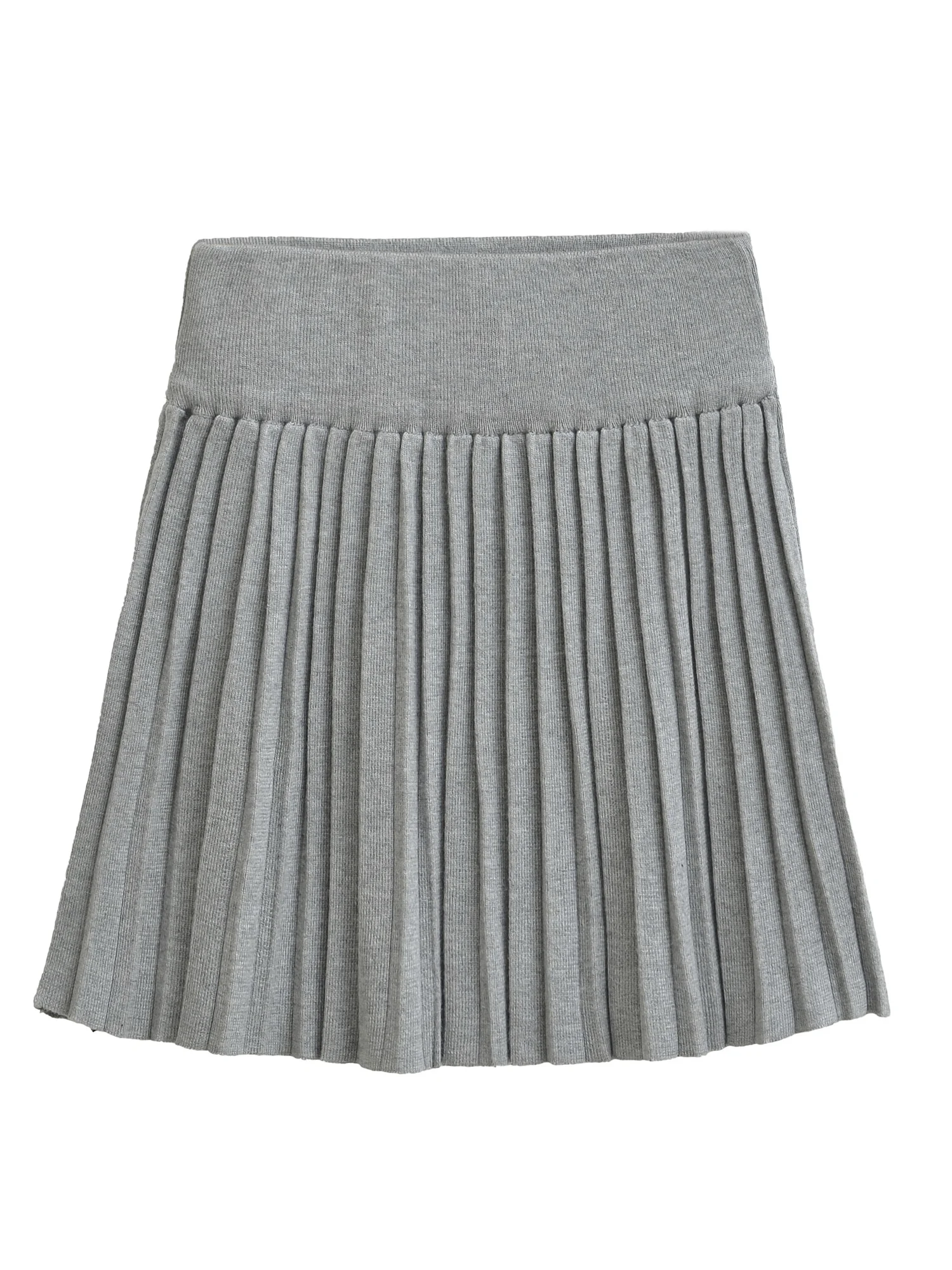 

Американская ретро-юбка с плиссировкой и высокой талией для женщин, осенняя новинка, универсальная, стройнящая, А-силуэт