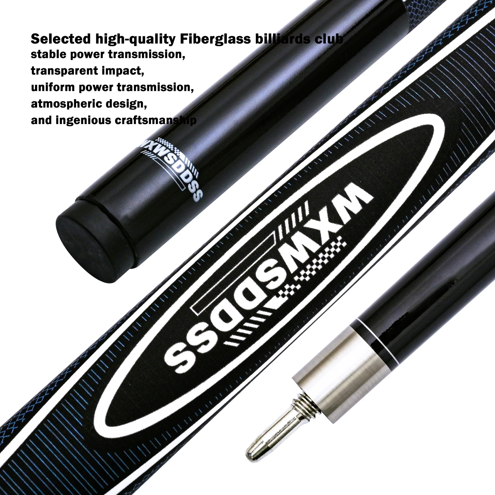 

WXWSDDSS Pool Cue - Low Deflection Shaft • Multi-Layer Tip • Quick-Release Joint • Pearl Auto Paint Finish & Rubber Grip