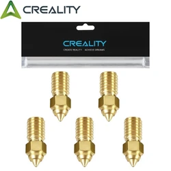 Official Creality Ender 3 V3 SE Nozzles 0.4mm 5PCS, Ender 5 S1 Nozzles, M6 Hotend Extruder Nozzle for V3 SE, Ender 7 3D Printers