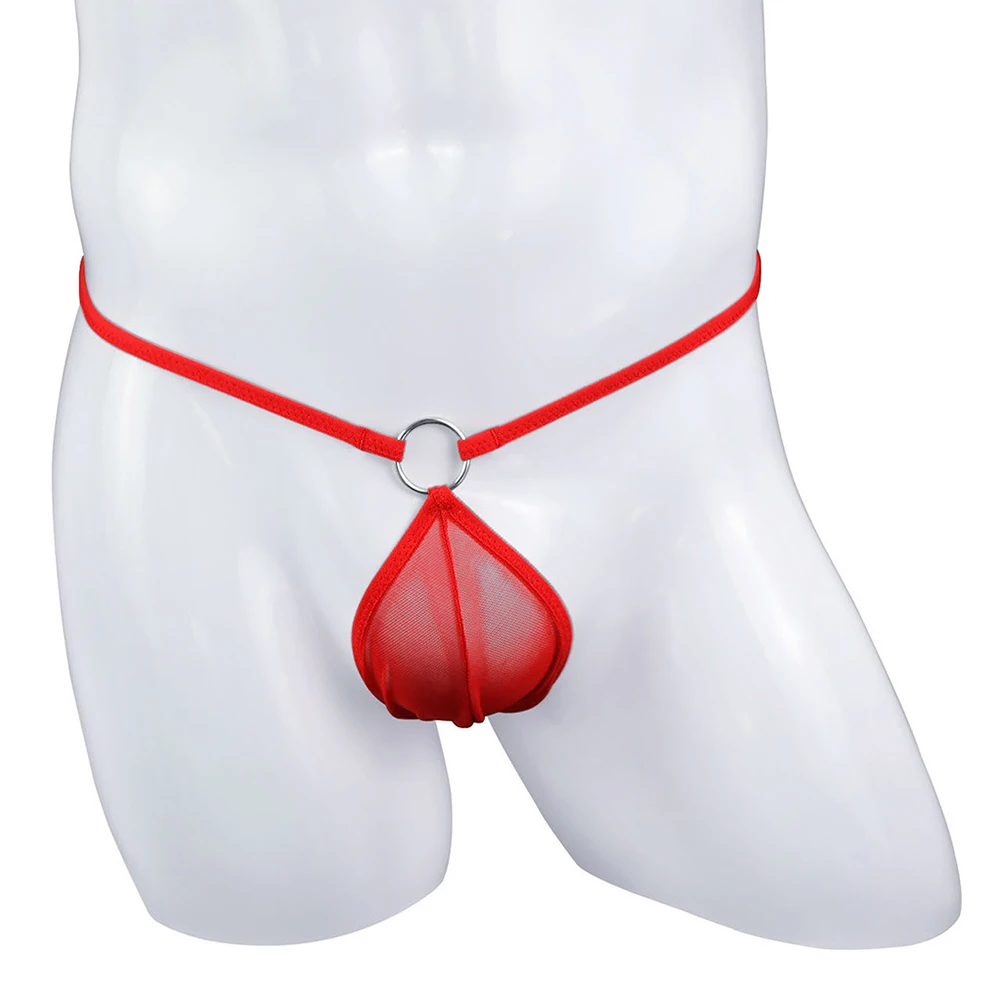 Solid Male Panties Breathable Underwear Classic Breathable Thong Style Tulle Solid Male Panties Comfy Accessories