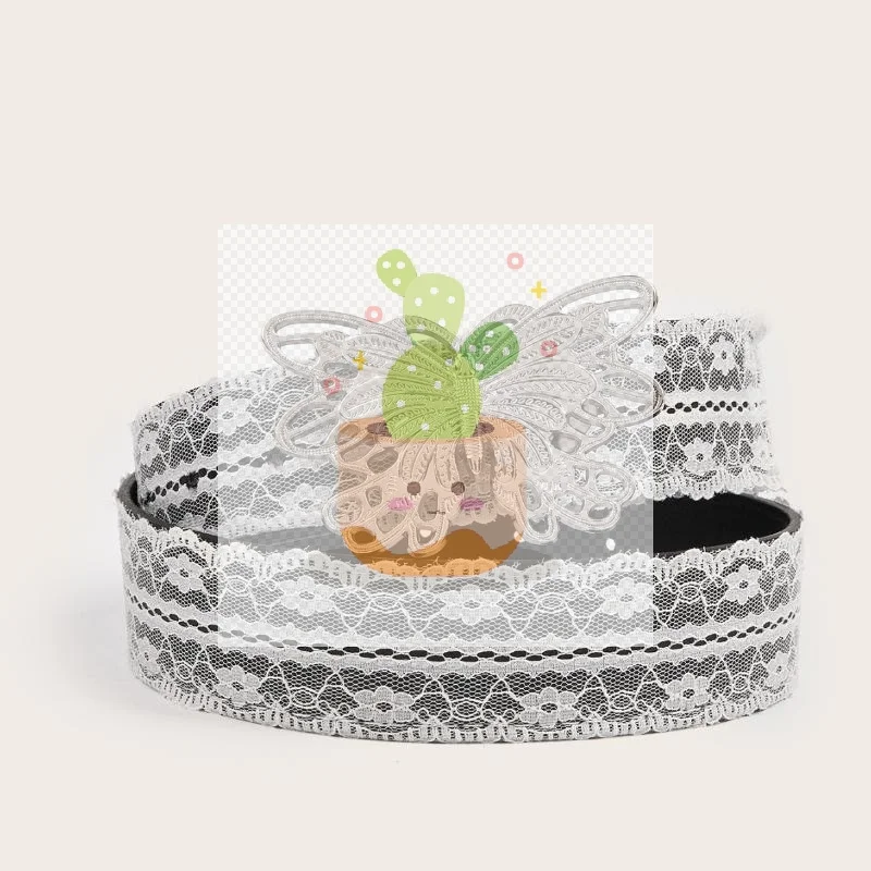 موضة الأبيض الأزهار الدانتيل حزام الخصر قابل للتعديل الحلو كل مباراة حزام للنساء حزام الخصر عادية اكسسوارات الديكور الهدايا