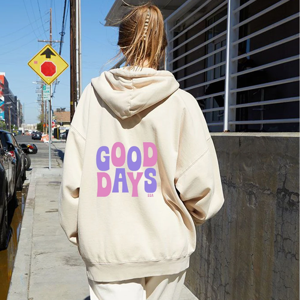 

Good Days Sza Sos Music Zip Sweatshirts Simple Text Trendy Style Cardigan Hoodie Streetwear Winter Clothing Gift For Girlfriend