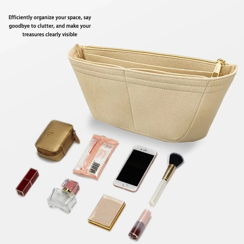 Felt Bag Insert Organizer For GG Print Bag Ultra Lightweight Bag Support Handbag Insert Bag Accessories - view 3