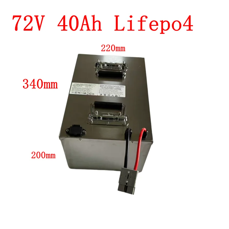 Аккумуляторный блок LiFePO4 24S 72В 40Ач с BMS для грузовых тележек, автодомов, лодок, гольф-каров, кемпингового оборудования мощностью 5000Вт и 3500Вт