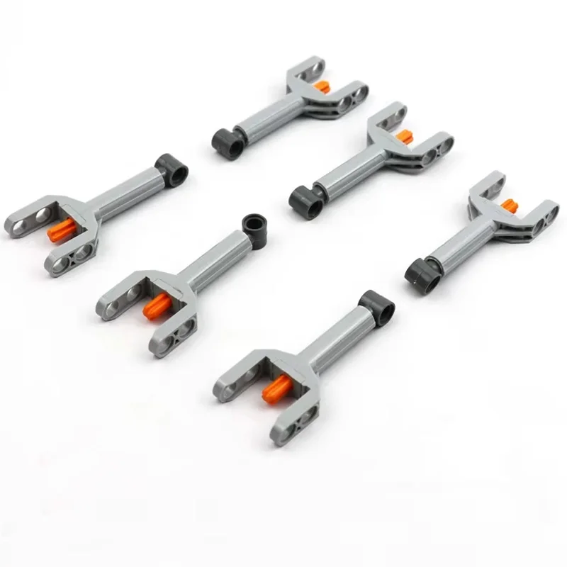 Peças de bloco de construção técnico de haste de pressão pequena 2 peças/5 peças/10 peças pequeno putter montado 92693c01 tijolos moc acessórios de substituição