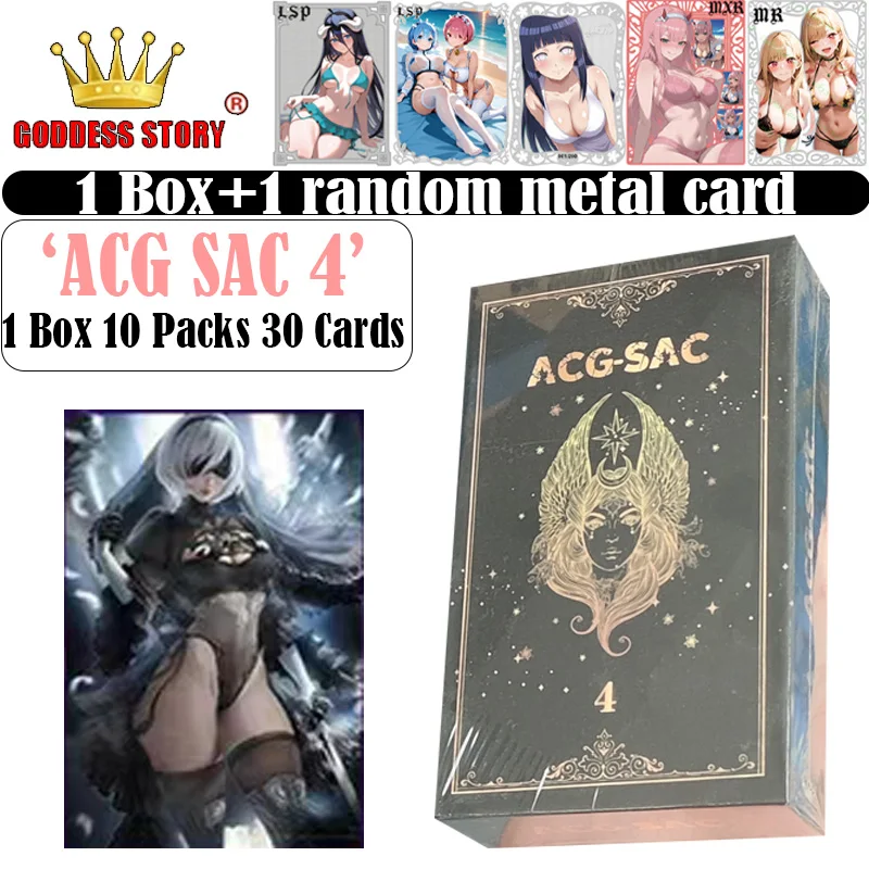 

ACG SAC 4, карты «История богини» Waifu, коробка-бустер, купальник-бикини, фигурка для девочек, карта для мальчиков, хобби, детские игрушки, подарки на день рождения