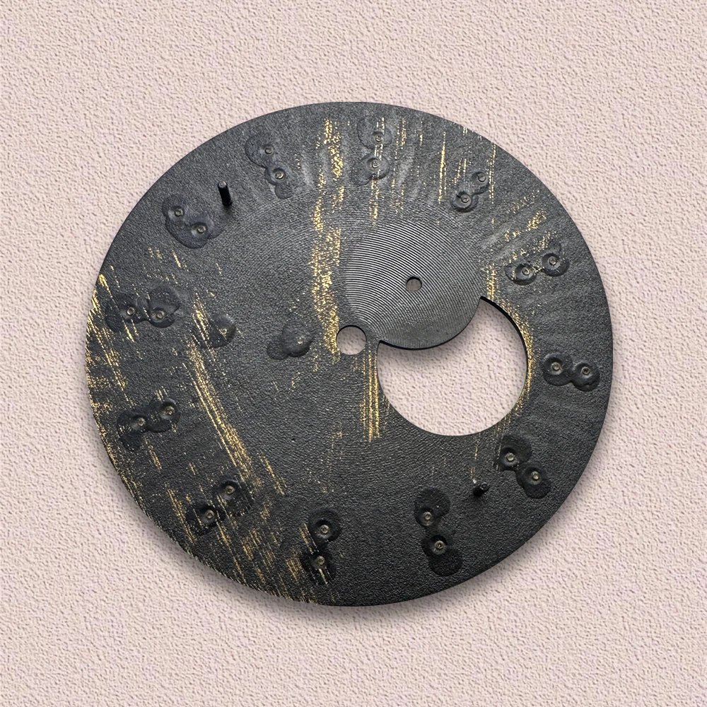 35mm S Logo Cocktail Dial Fit NH39 Japan Automatic Movement High-Quality Vertical Hollow Out Watch Modification Accessories
