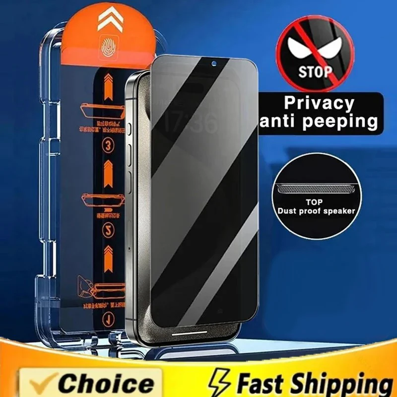 

5Pcs Dust Free Installation Privacy Screen Protector For Red Magic 9 10 Air 8S Pro Plus Anti-Spy Peeping Tempered Glass Film