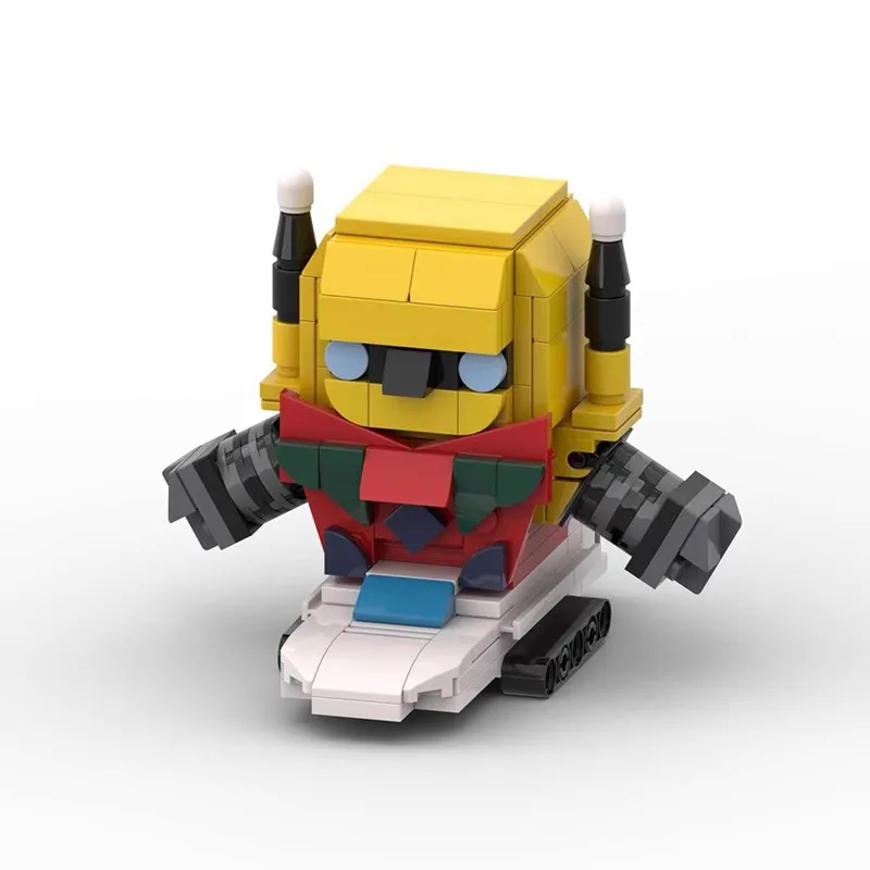 MOC Goldoraked Mazingered Robot Building Blocks Geta Mecha Robots Cartoon Brickheads Model Bricks Toys Gifts