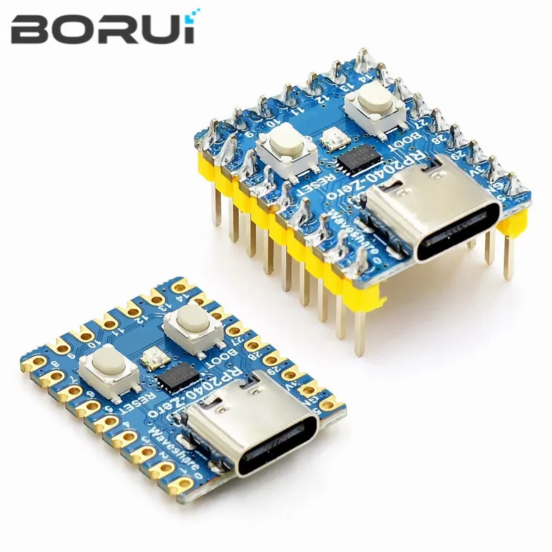 Módulo de placa de desarrollo Original Raspberry Pi PICO RP2040-Zero mini microcontrolador dual-core Cortex M0 + procesador 2MB FlashUSB