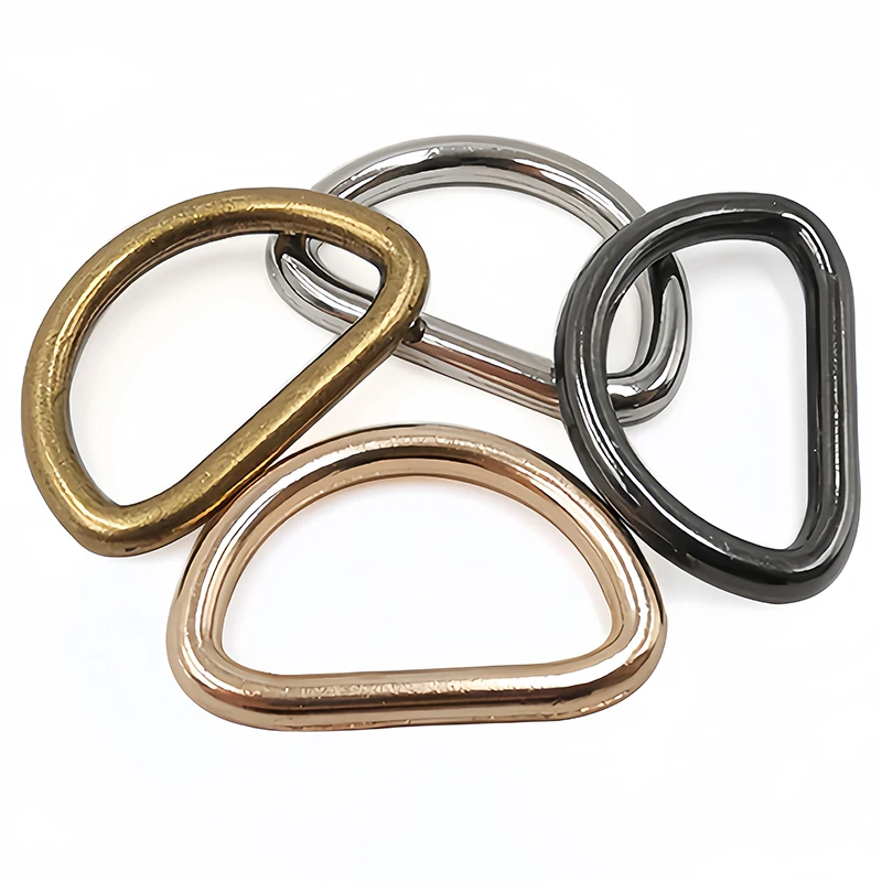 10 Stück Metall-D-Ring-Schnallen, 9 mm/15 mm/20 mm/26 mm, für Gurtband, Rucksäcke, Taschen, Katzen- und Hundehalsbänder, Ketten, DIY-Zubehör. – Detail 3