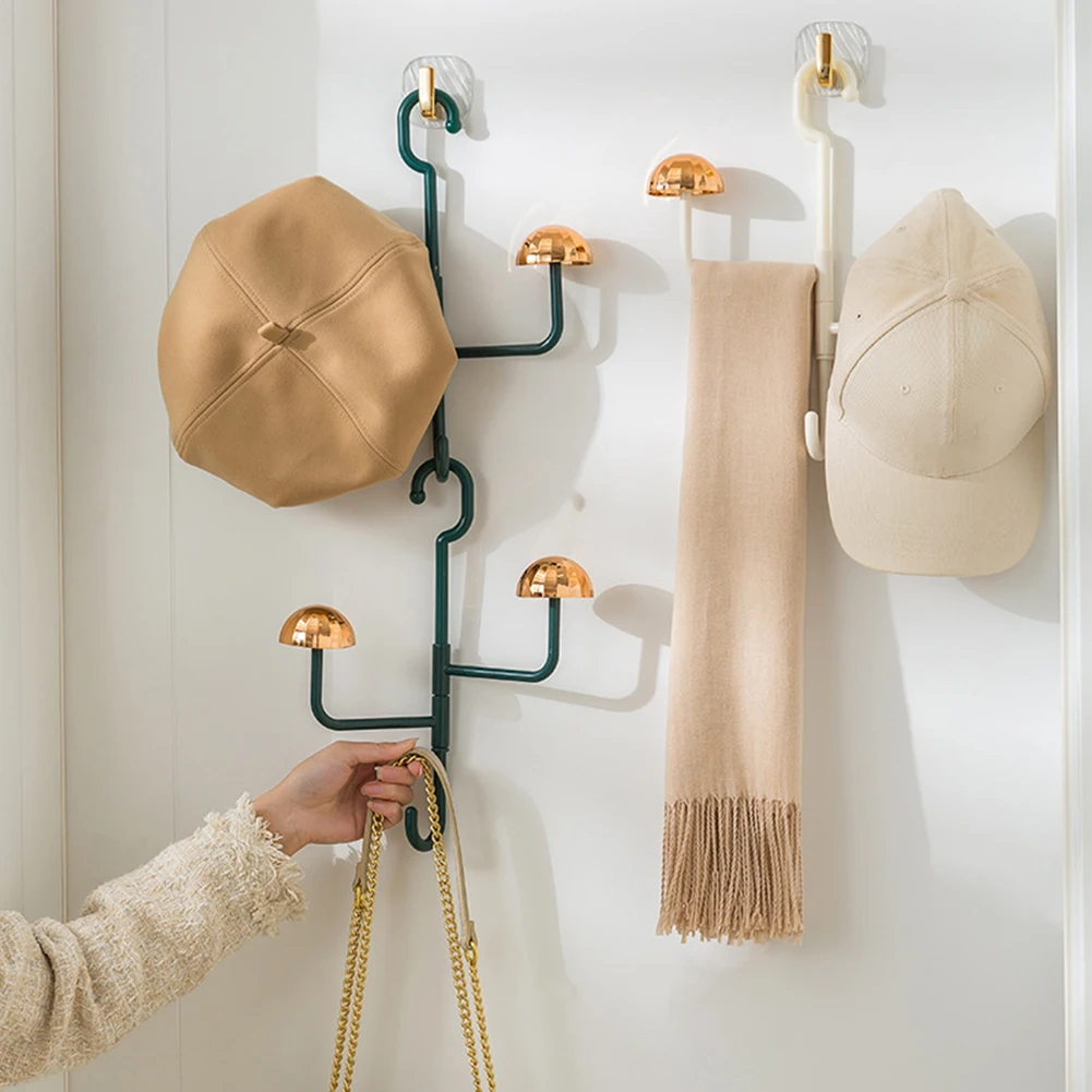 

Mounted Storage Rack Versatile Over The Door Hat Scarf Hanger For Hats Clothes Tie