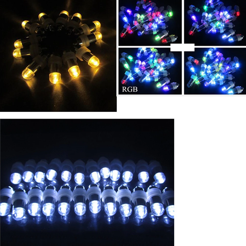 Mini lampada impermeabile con luci a palloncino a LED da 12 pezzi per decorazioni natalizie per matrimoni, feste in casa