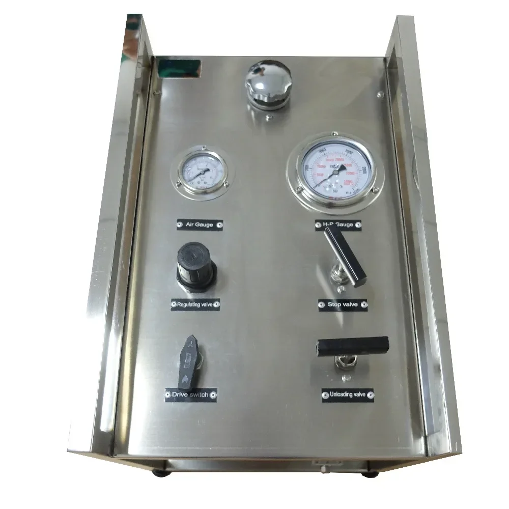 

Wellness Model:WS-AH100 600-800 bar High pressure Air driven oil pressure testing equipment in oilfield industry