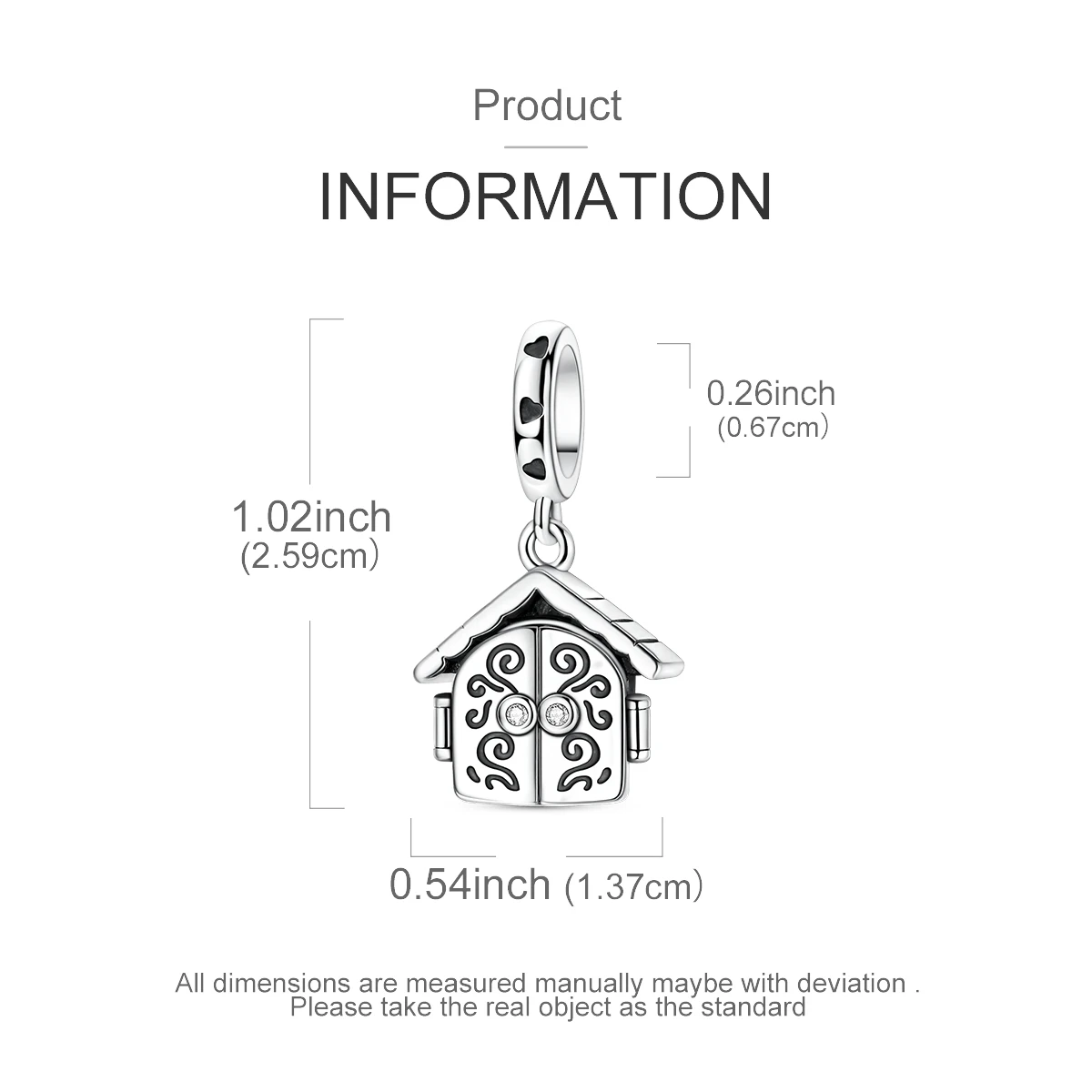 925 Sterling Silber Anhänger, aufklappbare Charms, russische Matroschka, Katze, Osterei, Globus, passend für Armband, Halskette, DIY, Damenschmuck – Detail 21