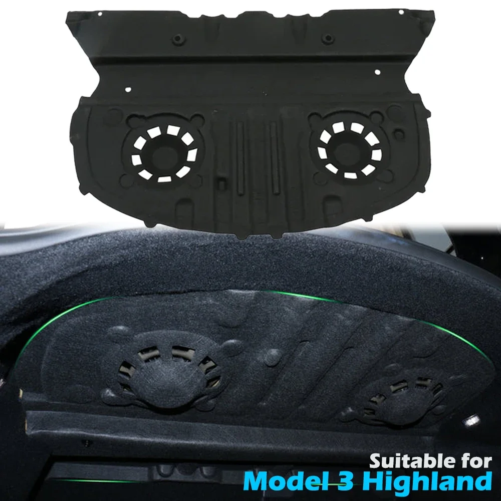 

BEVO Rear Trunk Soundproof Mats For Tesla Model 3 Highland 2024 Sound Deadening Pad Noise Reduction Insulation Cover Accessorie