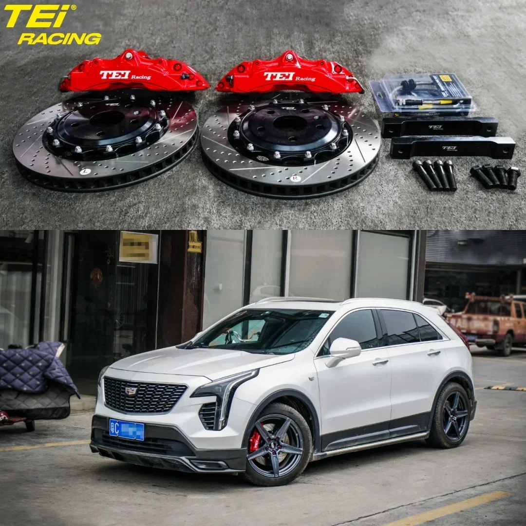 TEI Racing P60NS Front Big Brake Kit 6 Piston Caliper with 355*32mm rotor auto BBK brake system for Cadillac XT4 19 Inch car rim