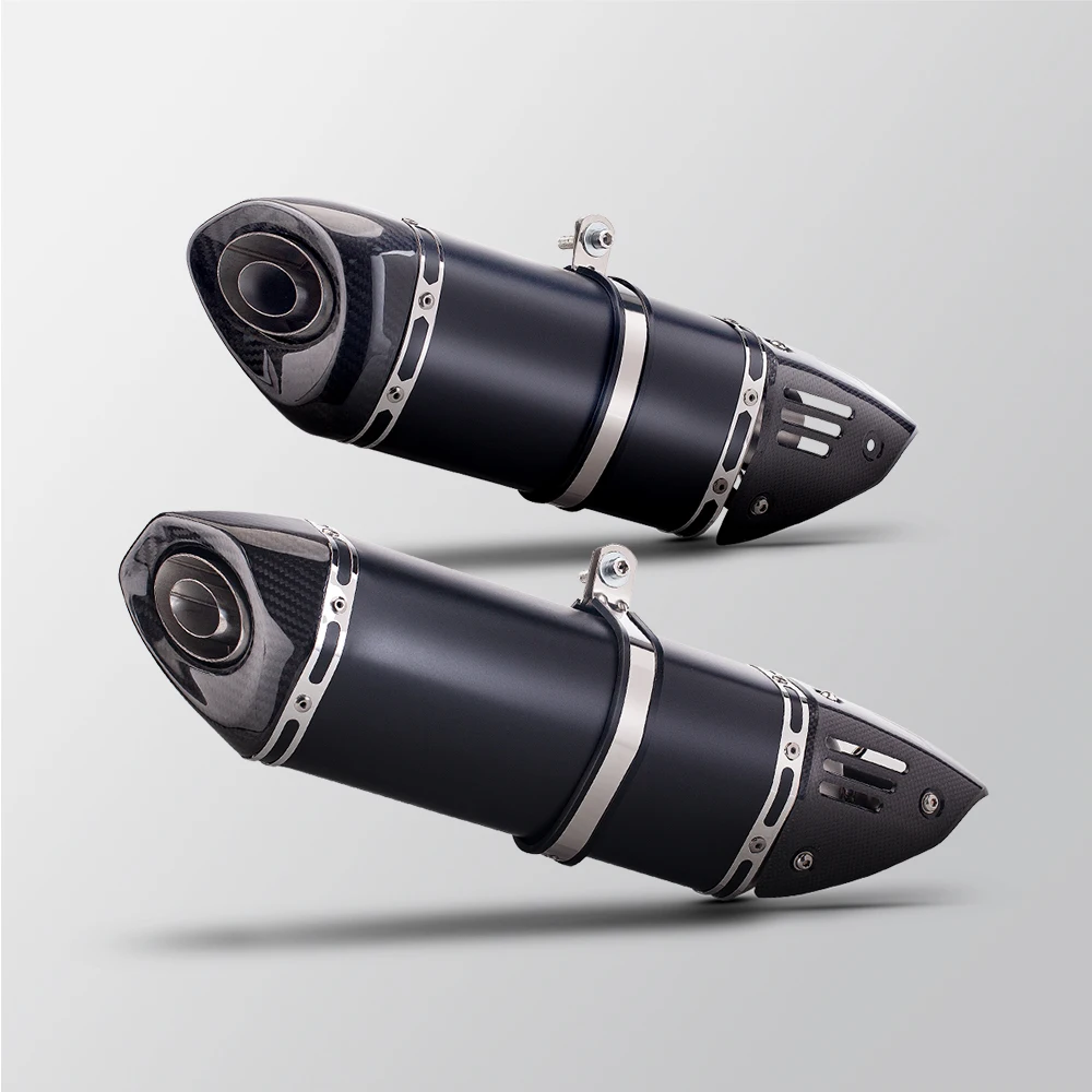 Slip On For 2016-2022 CB400 CBR400 CB500F CB500X CBR500 CBR500R  Carbon Exhaust Muffler view 2