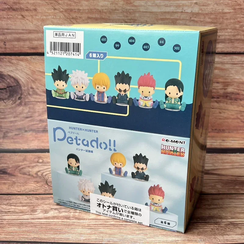 

RE-MENT Hunter X Hunter Anime Action Figure Killua Zoldyck GON FREECSS Kurapika Leorio Illumi Hisoka Doll Toys Kids Gifts