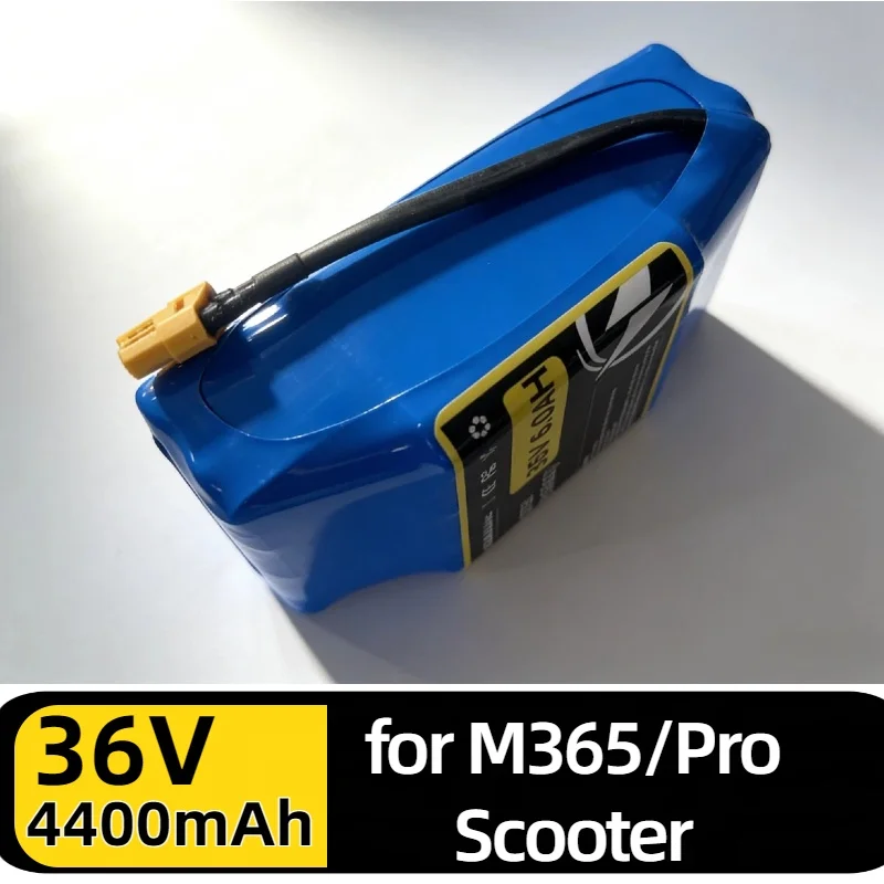 Aleaivy 36V 4.4Ah Extra Expansion Rechargeable Lithium Ion Battery with Cable Kit for Xiaomi M365 Pro Scooter Power Upgrade