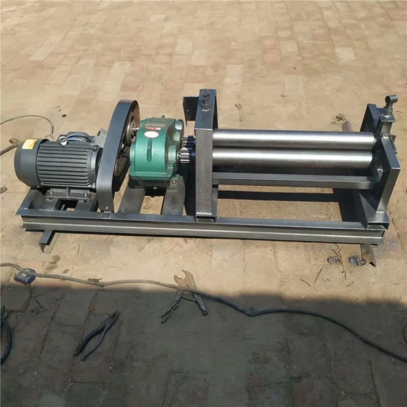 Iron plate aluminum plate rolling forming equipment Customized rolling machine, deposit rounding machine Semi-automatic metal